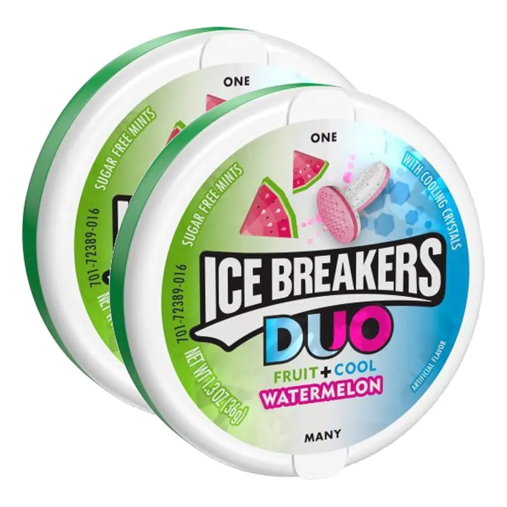 Ice Breaker Mints Cool Mint Watermelon Flavour Sugarfree Candy 9G