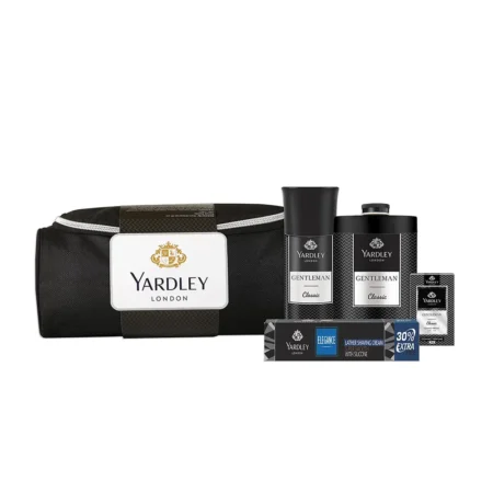 Yardley London Gentleman Range Gift Kit Pack Of 4 Includes Compact Perfume Deo Soap Talc With Free Pouch 1Set