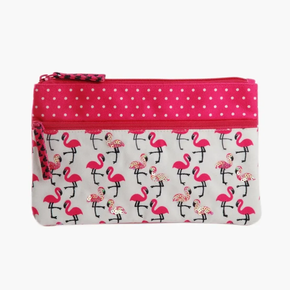 Pinaken Two Zip Pouch Great Choice For Gifting Assorted 15 * 22.5 * 1Cm 1N