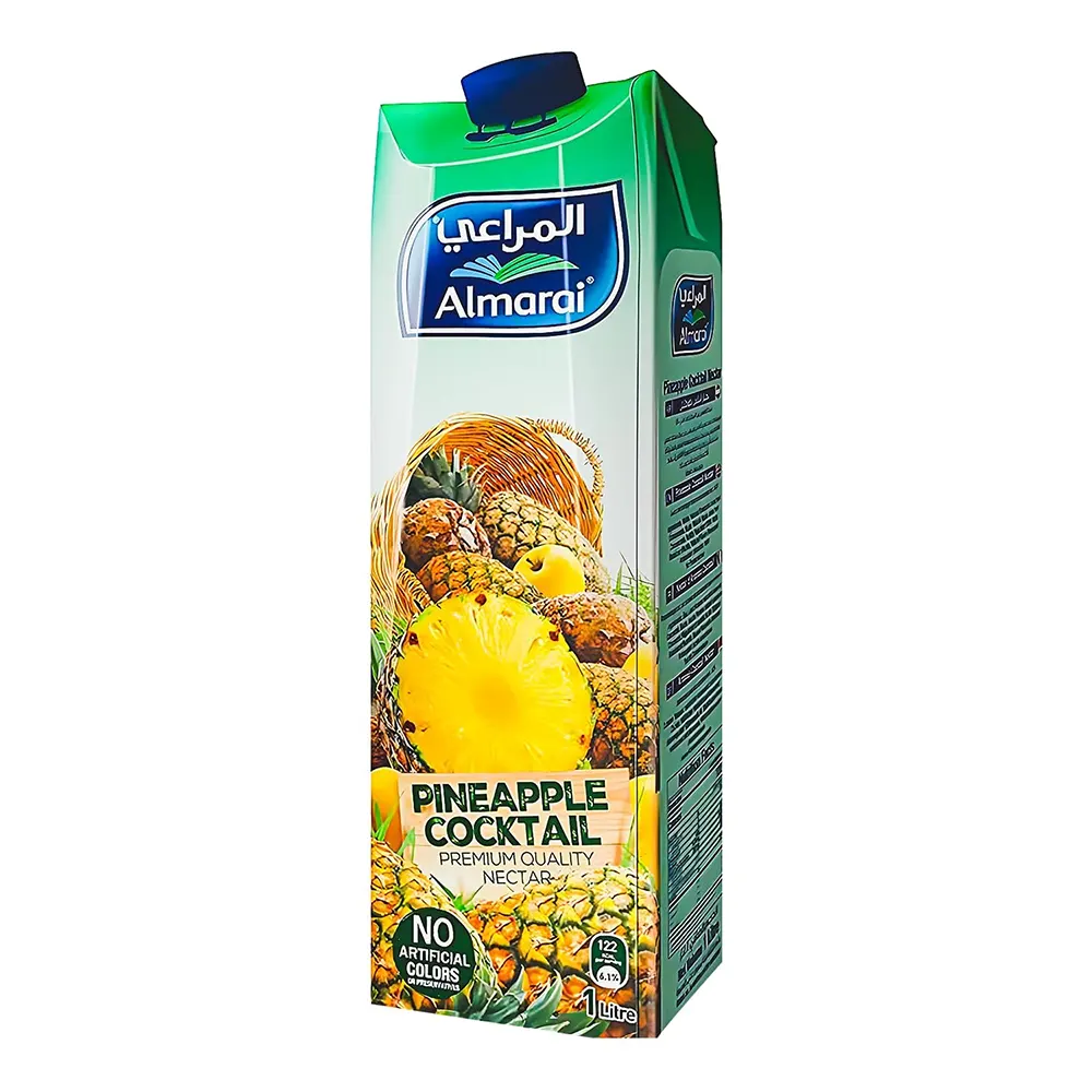 Almarai Pineapple Cocktail Premium Quality Nectar No Artificial Colors 1L