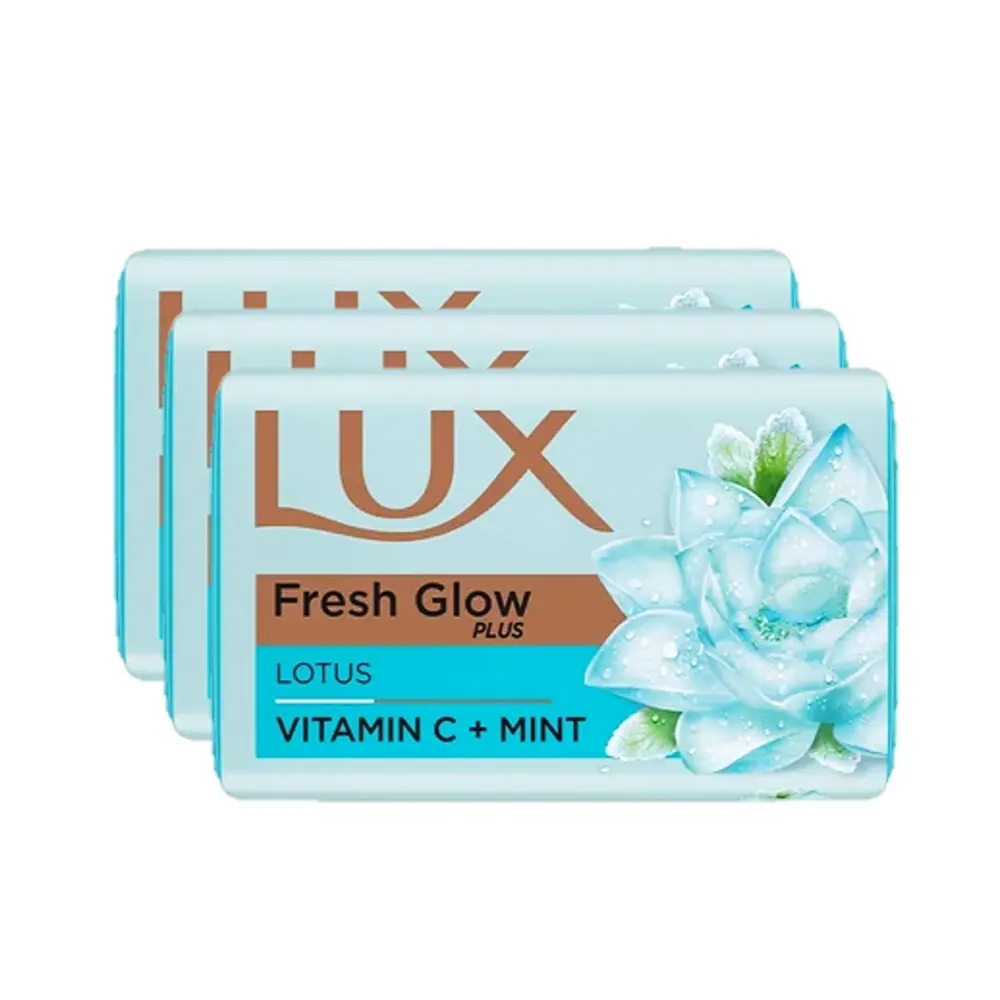 Lux Fresh Glow Plus Lotus Vitamin C + Mint 3 * 150G