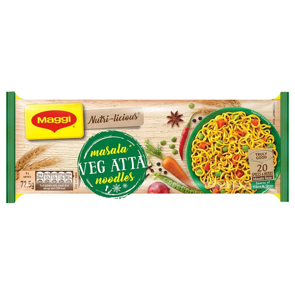 Nestle Maggi Nutri-Licious Masala Veg Atta Noodles 290G