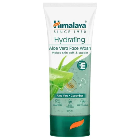 HIMALAYA HYDRATING ALOE VERA FACE WASH MAKES SKIN SOFT AND SUPPLE ALOE VERA CUCUMBER 100ML