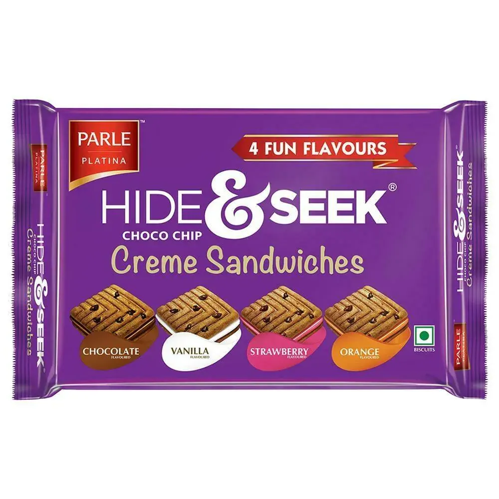 Parle Platina Hide And Seek Choco Chip Cream Sandwiches 400G