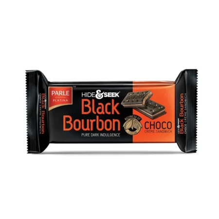 Parle Platina Hide And Seek Black Bourbon Pure Dark Indulegence Choco Creme Sandwich 30G