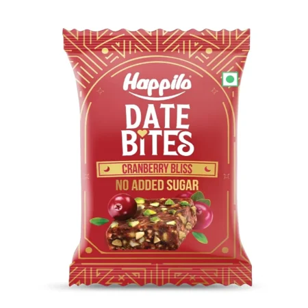 Happilo Dates Bites Cranberry Bliss No Added Sugar 20G