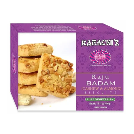 Karachi Bakery Karachi'S Kaju Badam Casahew And Almond Biscuits Pure Vegetarian 400G