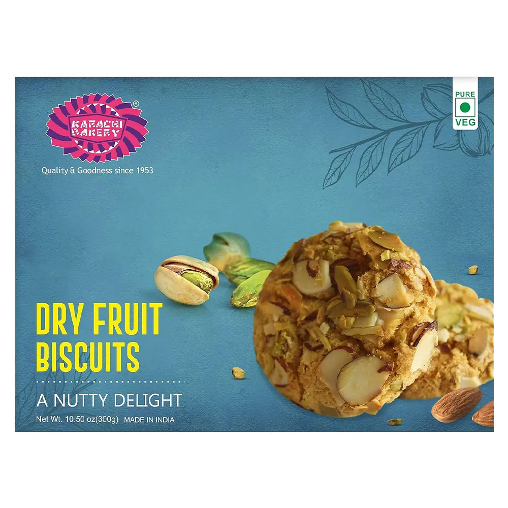 Karachi Bakery Dry Fruit Biscuits A Nutty Delight Pure Vev 400G