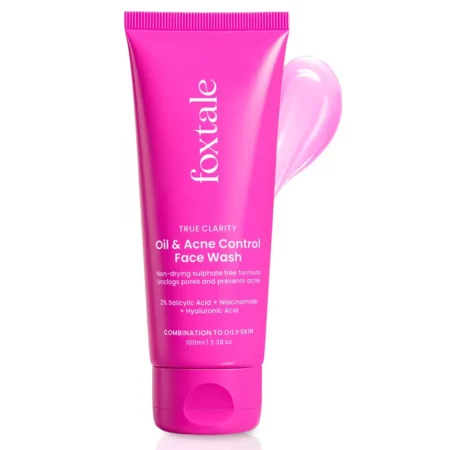 Foxtale True Clarity Oil And Acne Control Face Wash 2% Salicylic Acid Combination To Oily Skin 100Ml