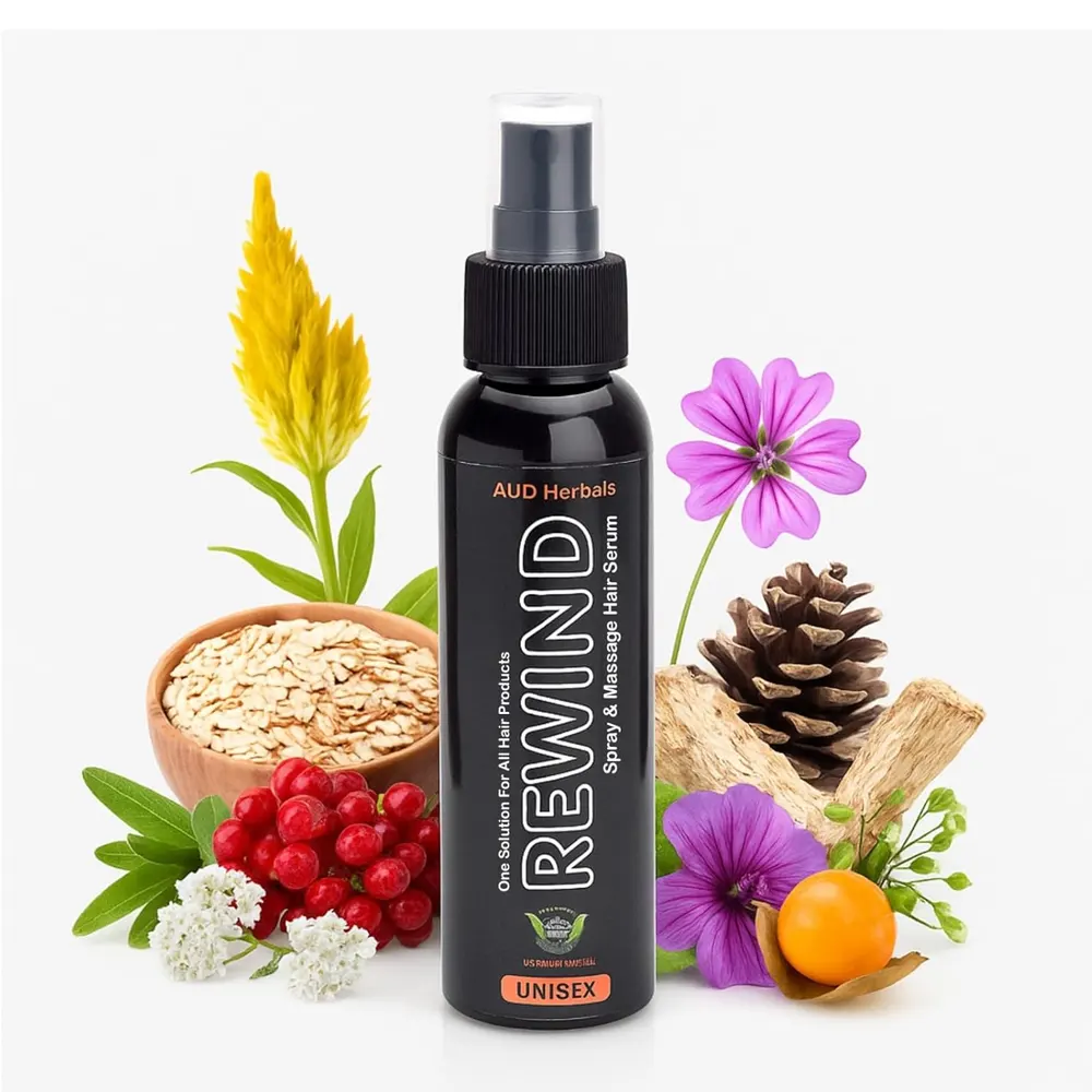 Aud Herbal'S Rewind Spray And Massage Hair Serum Unisex 120Ml