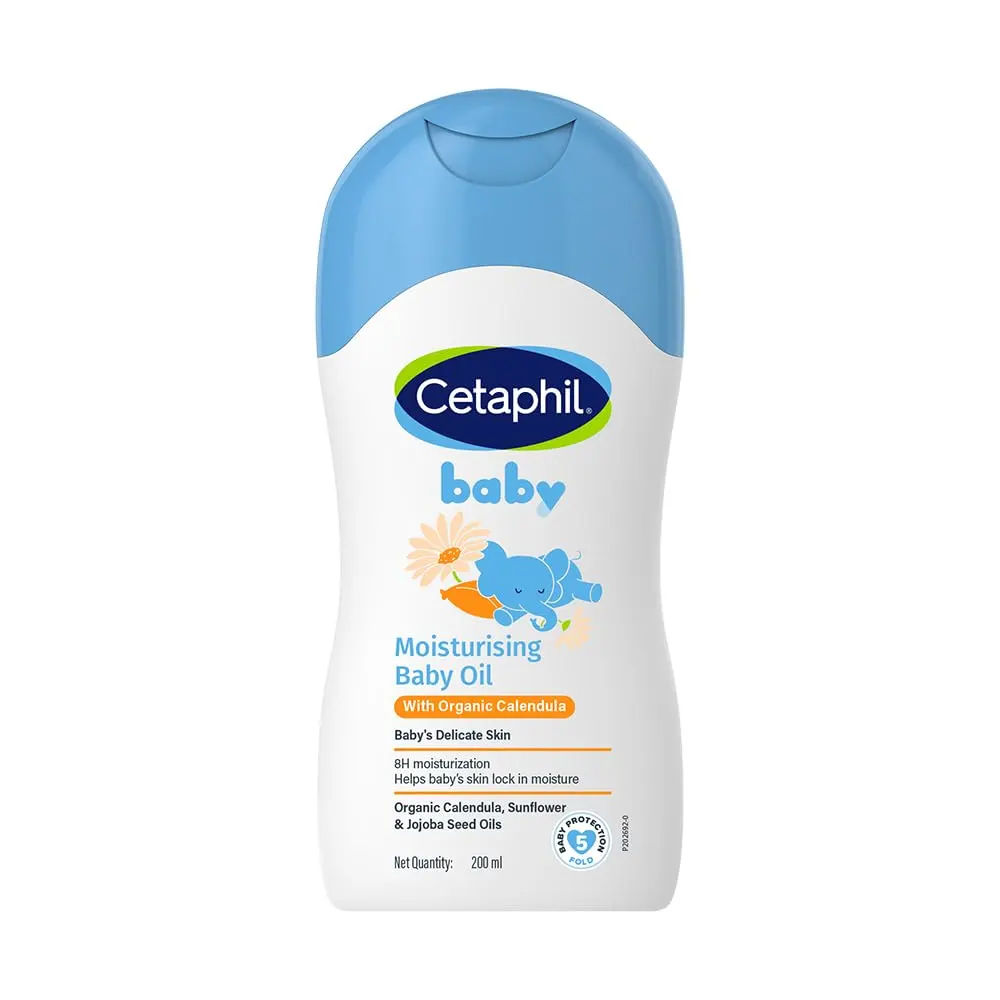 Cetaphil Baby Moisturising Baby Oil With Organic Calendula 200Ml