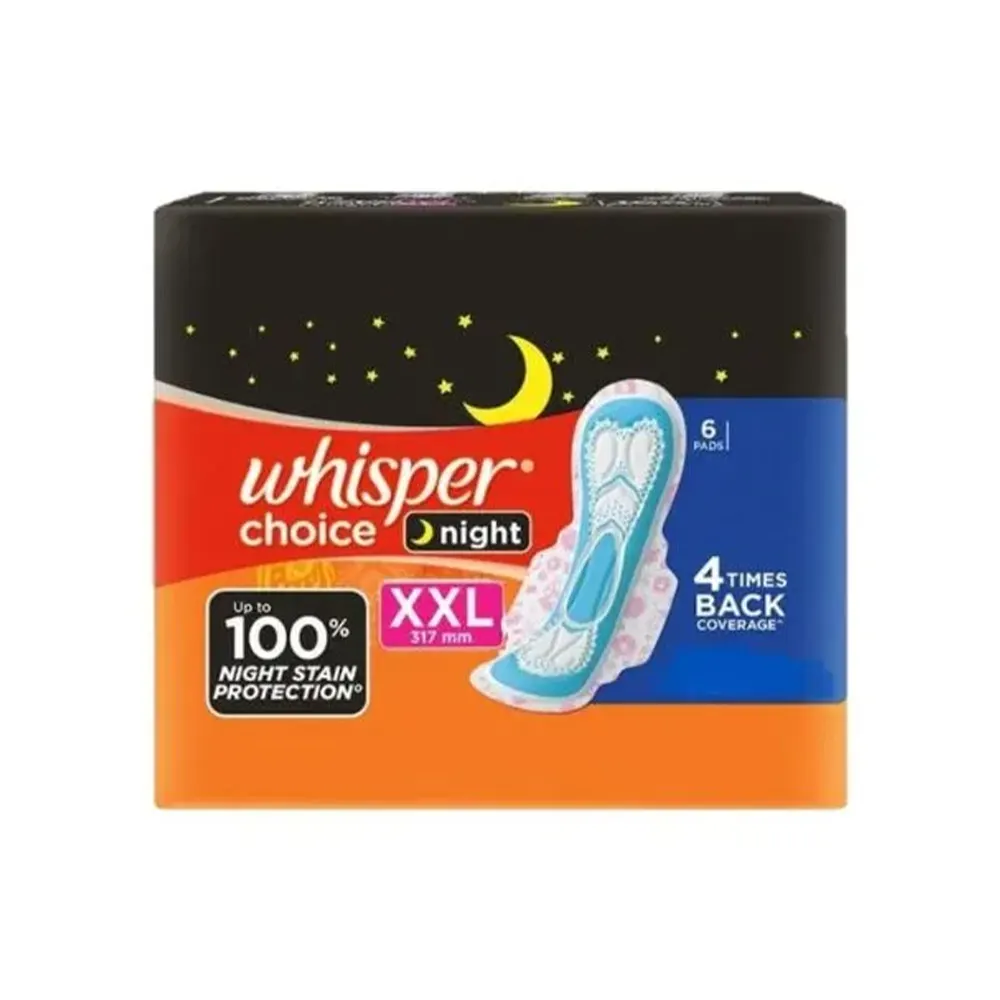 Whisper Choice Nights Xxl 6Pads