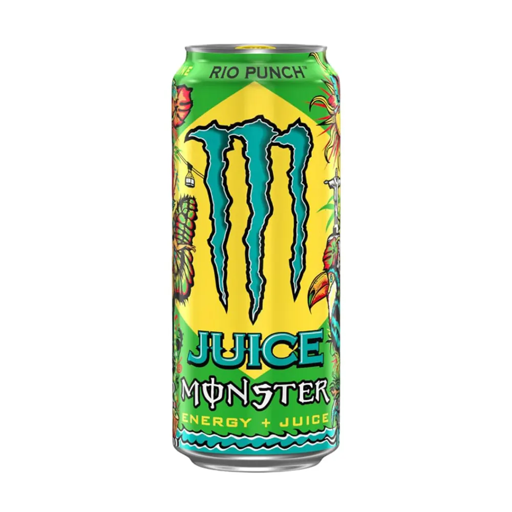 Monster Energy Rio Punch 6% Blended Fruit Energy Drink Apple White Grape And Other Fruits 500Ml