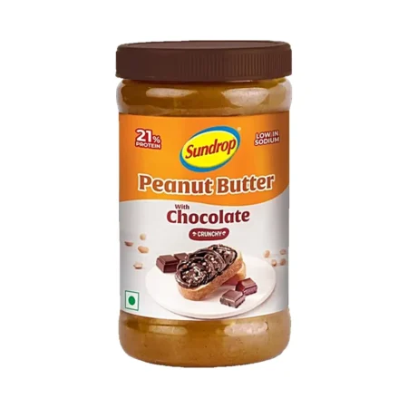SUNDROP PEANUT BUTTER WITH CHOCOLATE CRUNCHY 500G