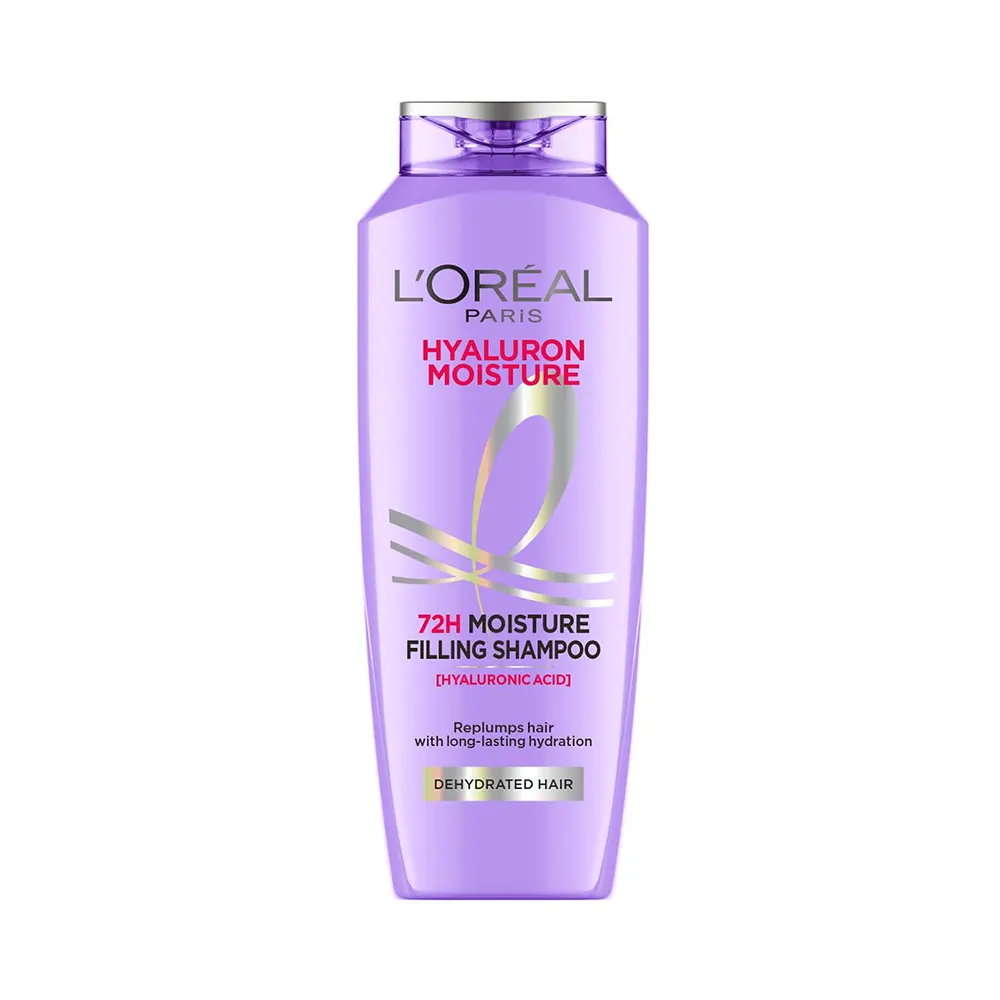 L'Oreal Paris Hyaluron Moisture 72H Filling Replumps Hair With Long Lasting Hydration Shampoo 200Ml