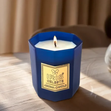 Iris Celeste Aroma Candle Soy Wax Candle Coral Blue Trenquility Rejuvenation And Relaxation 113G