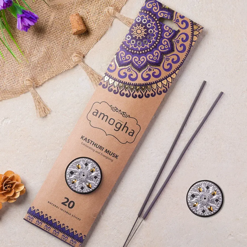 Ripple Division Amogha Kasthuri Musk Exhilarating And Energizing Stick 20N