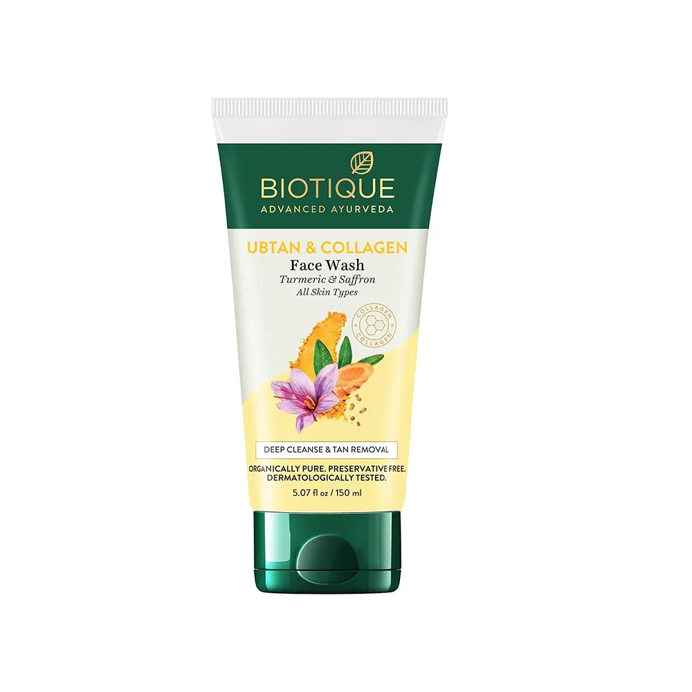Biotique Advance Ayurveda Ubtan And Collagen Face Wash 150Ml