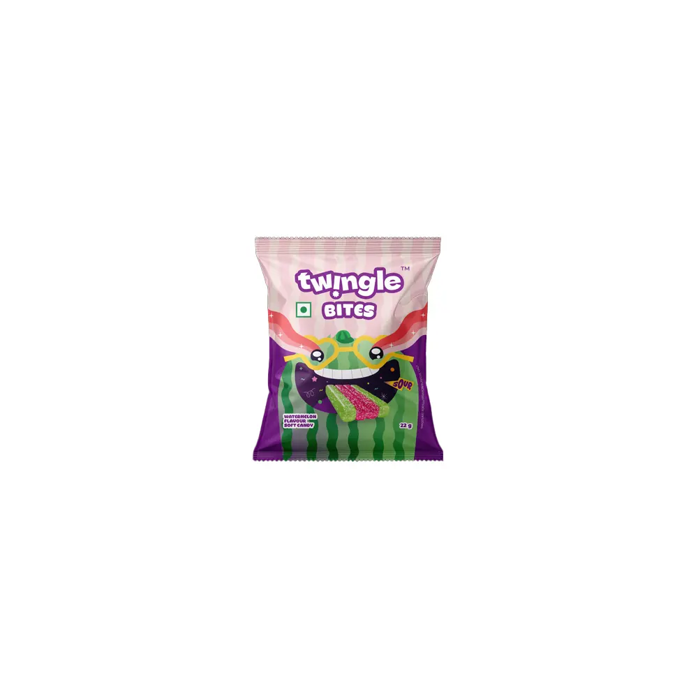 Twingle Bites Watermelon Flavour Soft Candy 22G