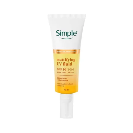 SIMPLE SENSITIVE SKIN EXPERT MATTIFYING UV FLUID SPF 50 40ML