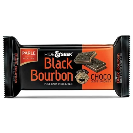 PARLE HIDE AND SEEK BLACK BOURBON CHOCO CREME SANDWICH 100G
