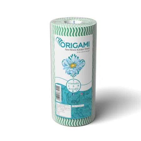 ORIGAMI KITCHEN TOWELS NON-WOVEN 80 SHEETS 1 PLY
