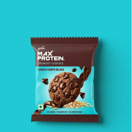 RITE BITE MAX PROTEIN CRUNCHY COOKIES CHOCO CHIPS BLISS 50G